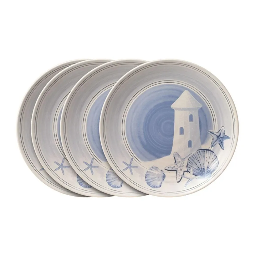 Pfaltzgraff® Rio Beach House Set of 4 Outdoor Melamine Salad Plates- Salad Plates