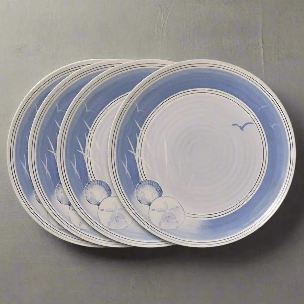 Pfaltzgraff® Rio Beach House Set of 4 Outdoor Melamine Dinner Plates- Dinner Plates