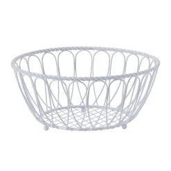 Gourmet Basics® Rope Fruit and Bread Basket White- Fruit And Storage Baskets