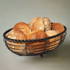 Gourmet Basics® Rope Oval Bread Basket- Fruit And Storage Baskets