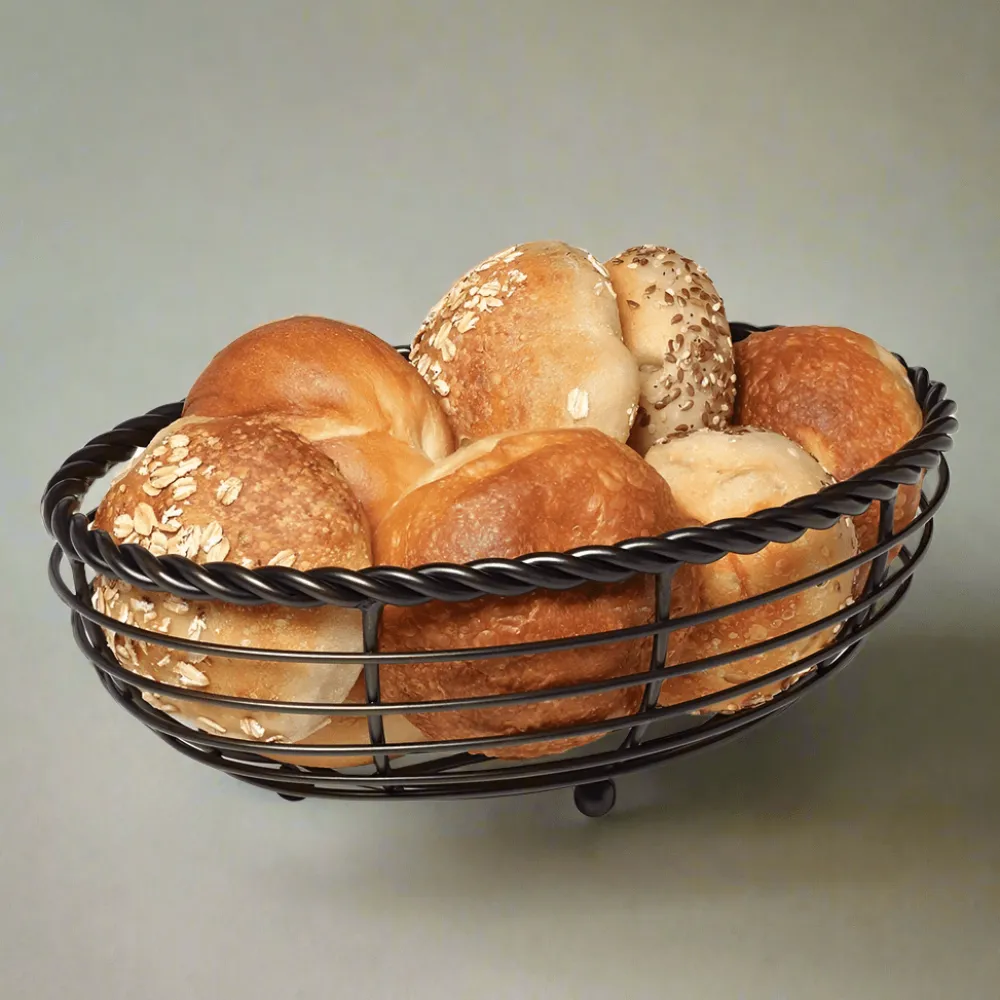 Gourmet Basics® Rope Oval Bread Basket- Fruit And Storage Baskets