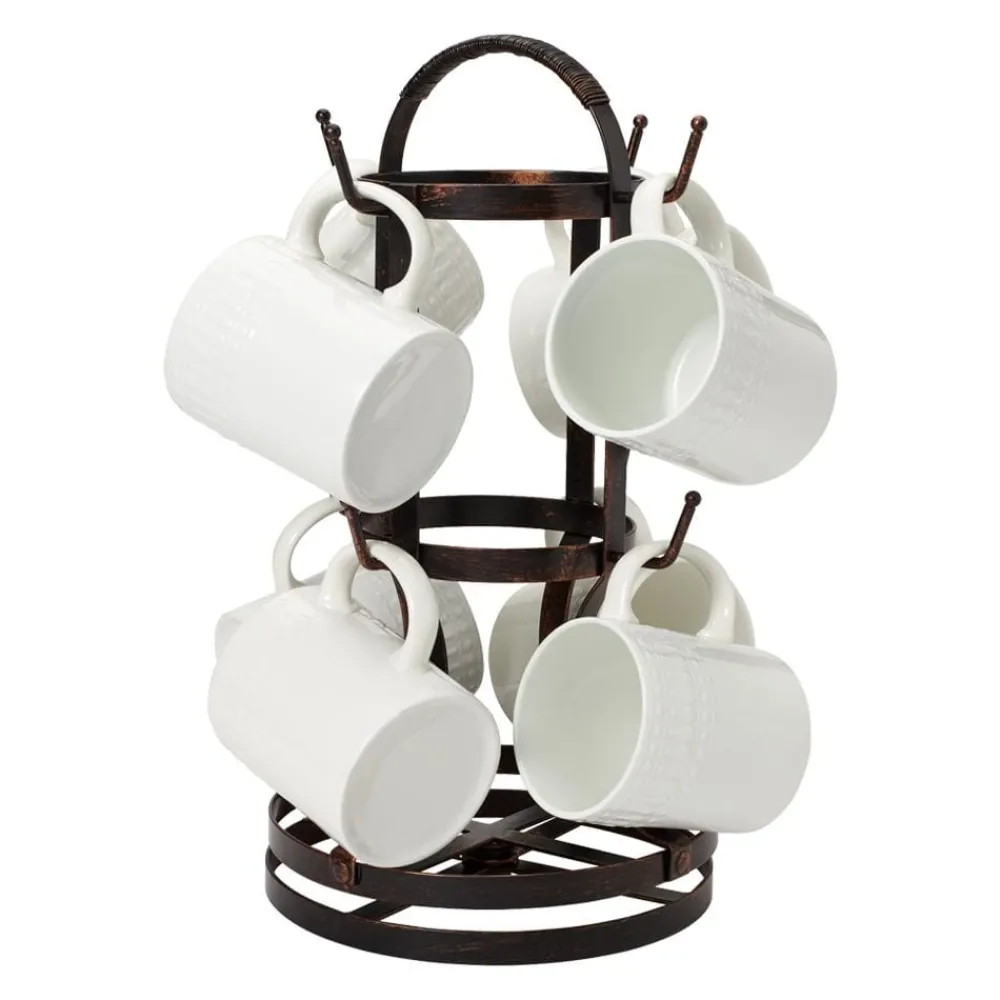 Gourmet Basics® Rotating Mug Tree- Fruit And Storage Baskets