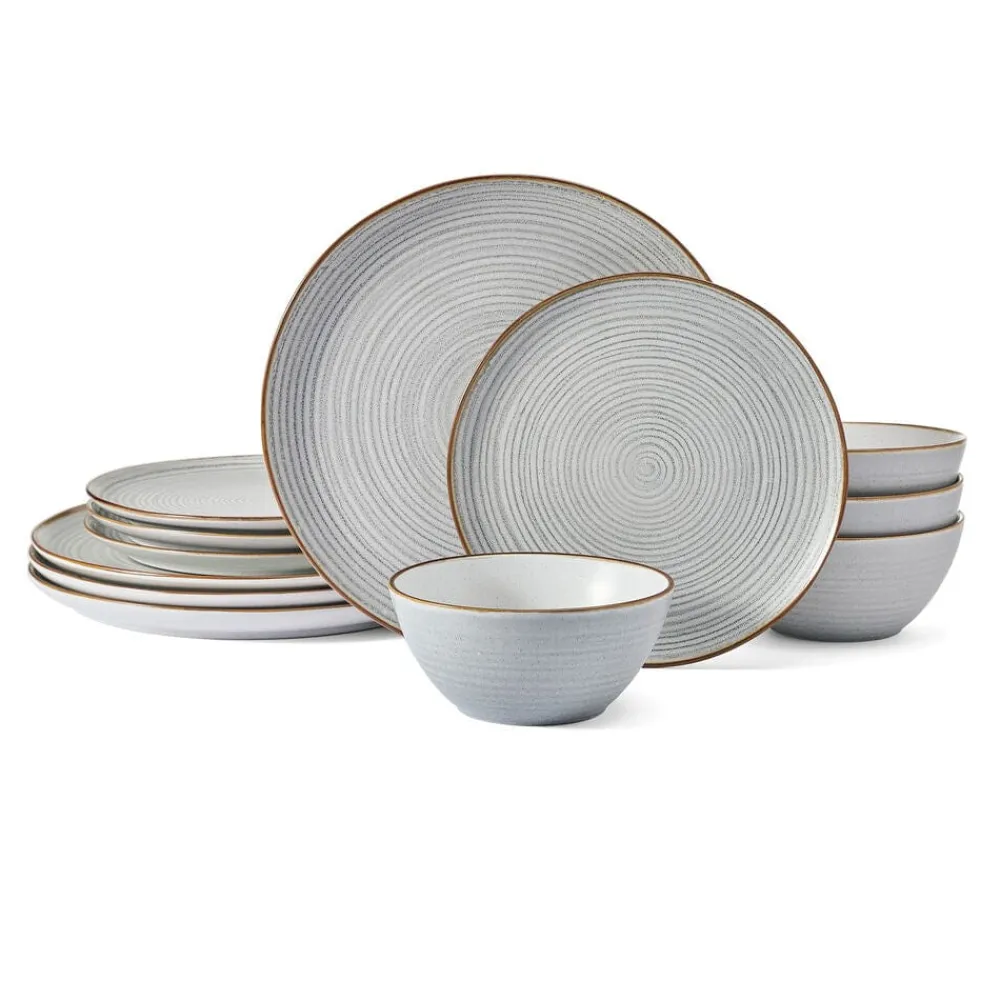 Pfaltzgraff® Rowan Gray Service 12 Piece Set, Service for 4- Dinnerware Service For 4