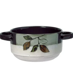 Pfaltzgraff® Rustic Leaves Double Handled Soup Bowl- Soup Cereal Bowls