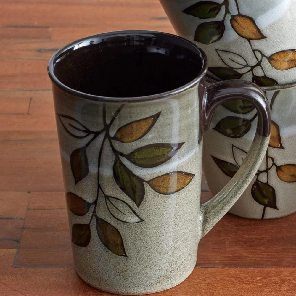 Pfaltzgraff® Rustic Leaves Latte Mug- Coffee Mugs