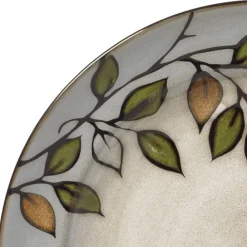 Pfaltzgraff® Rustic Leaves Service for 8 with Serveware- Dinnerware Service For 8