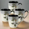 Pfaltzgraff® Rustic Leaves Set of 4 Mugs- Coffee Mugs