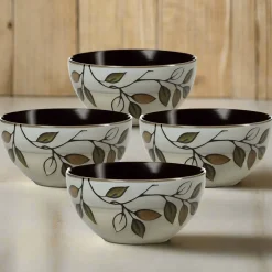 Pfaltzgraff® Rustic Leaves Set of 4 Soup Cereal Bowls- Soup Cereal Bowls