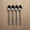 Gourmet Basics® Sable Black Set of 4 Long Handled Spoons- Openstock