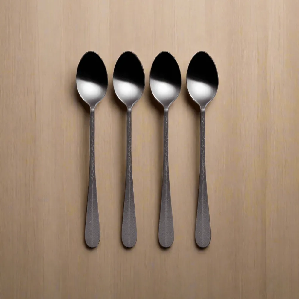 Gourmet Basics® Sable Black Set of 4 Long Handled Spoons- Openstock