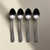 Gourmet Basics® Sable Black Set of 4 Mini Coffee Spoons- Openstock