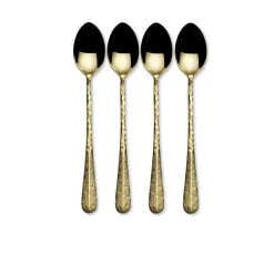 Gourmet Basics® Sable Gold Set of 4 Long Handled Spoons- Openstock