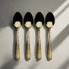 Gourmet Basics® Sable Gold Set of 4 Mini Coffee Spoons- Openstock
