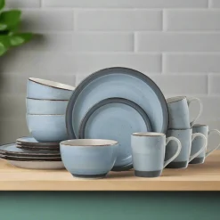 Pfaltzgraff® Sadie Blue 16 Piece Dinnerware Set, Service for 4- Dinnerware Service For 4