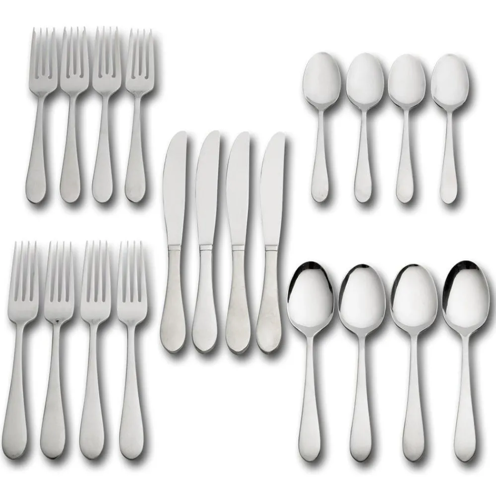 Pfaltzgraff® Salisbury Satin 20 Piece Flatware Set, Service for 4- Sets
