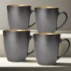 Gourmet Basics® Sandstone Set of 4 Mugs- Coffee Mugs
