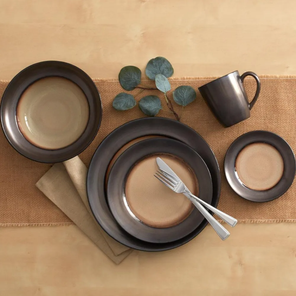 Gourmet Basics® Sandstone Set of 4 Mugs- Coffee Mugs