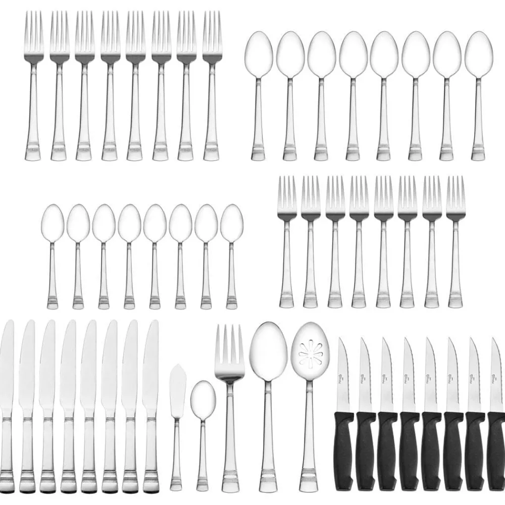 Pfaltzgraff® Sapphire Bay 53 Piece Flatware Set, Service for 8- Sets