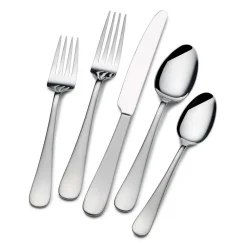 Gourmet Basics® Satin Symmetry 20 Piece Flatware Set, Service for 4- Sets