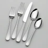 Gourmet Basics® Satin Symmetry 45 Piece Flatware Set, Service for 8- Sets