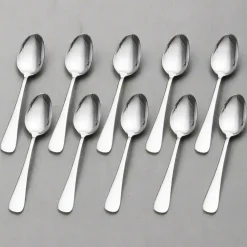 Gourmet Basics® Satin Symmetry Set of 10 Dinner Spoons- Openstock|Sets