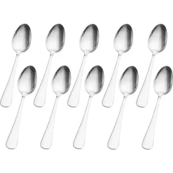 Gourmet Basics® Satin Symmetry Set of 10 Dinner Spoons- Openstock|Sets