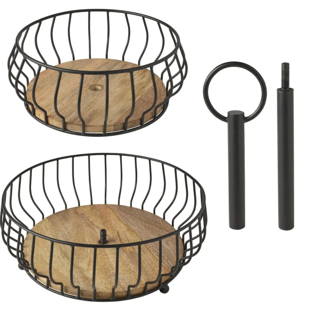 Gourmet Basics® Savannah 2 Tier Fruit Storage Basket- Fruit And Storage Baskets