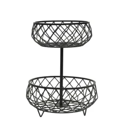 Scott Living Catalyst 2 Tier Storage Basket- Fruit And Storage Baskets