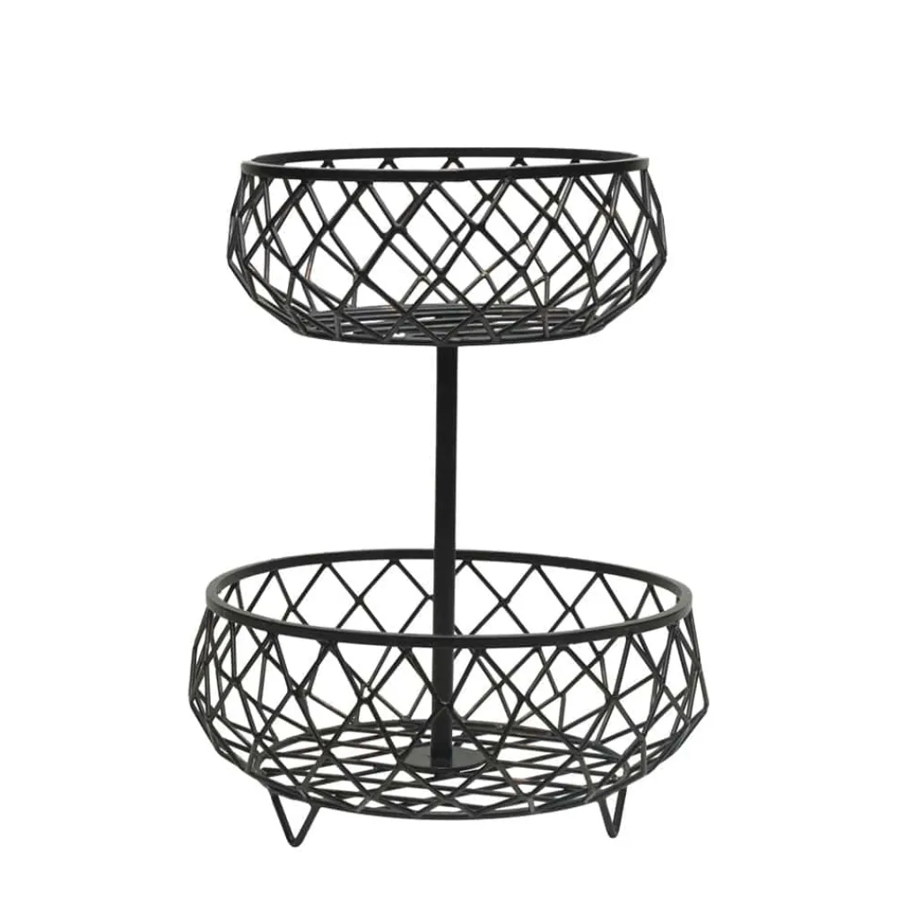 Scott Living Catalyst 2 Tier Storage Basket- Fruit And Storage Baskets