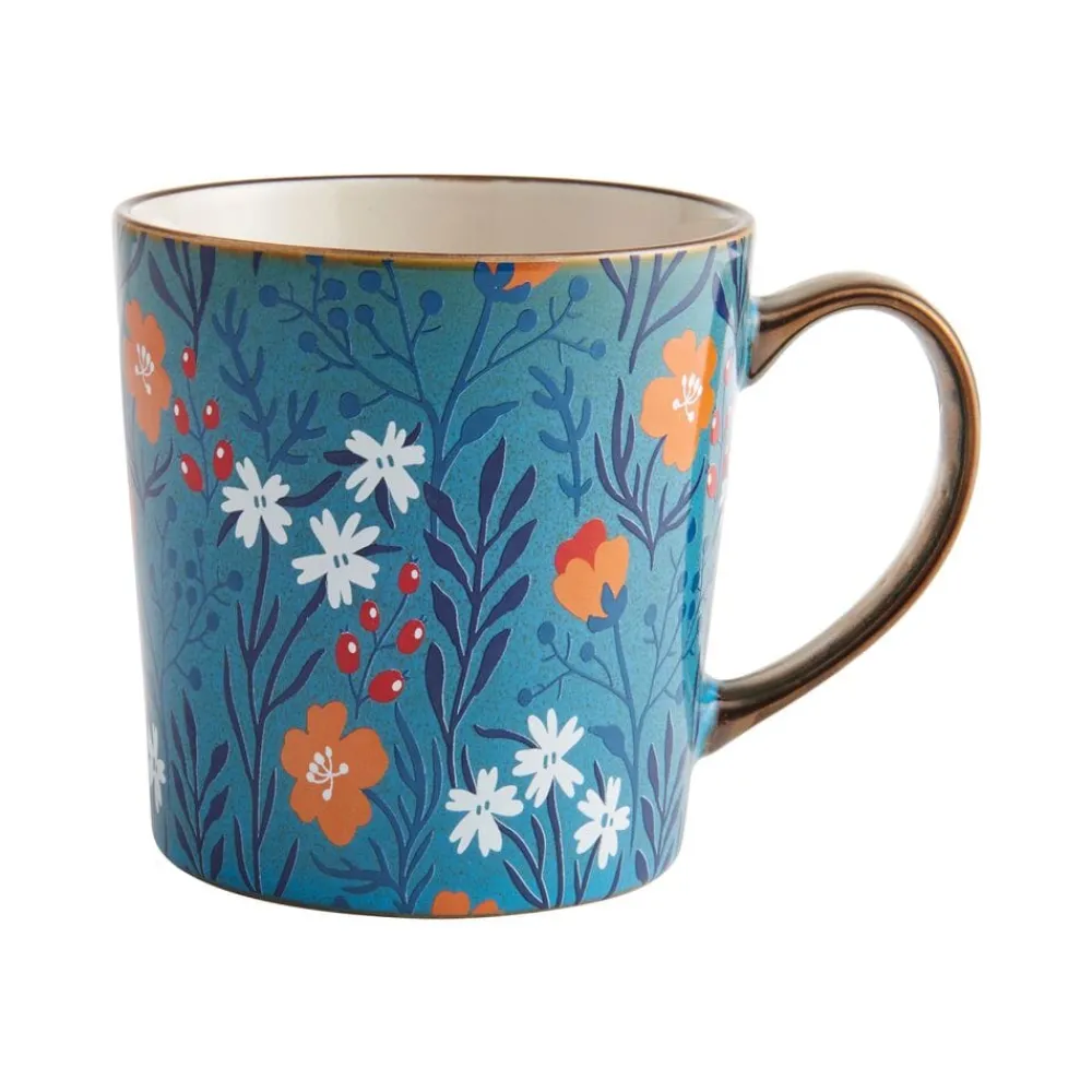 Pfaltzgraff® Sentiment Mugs Floral Blue Mug- Coffee Mugs