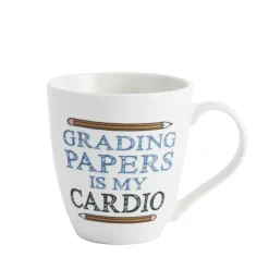 Pfaltzgraff® Sentiment Mugs Grading Papers Is My Cardio Mug- Coffee Mugs