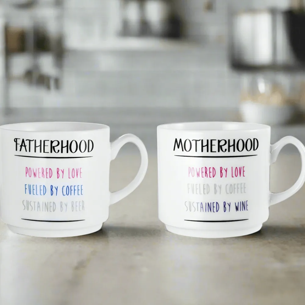 Pfaltzgraff® Sentiment Mugs Motherhood and Fatherhood Mugs- Coffee Mugs