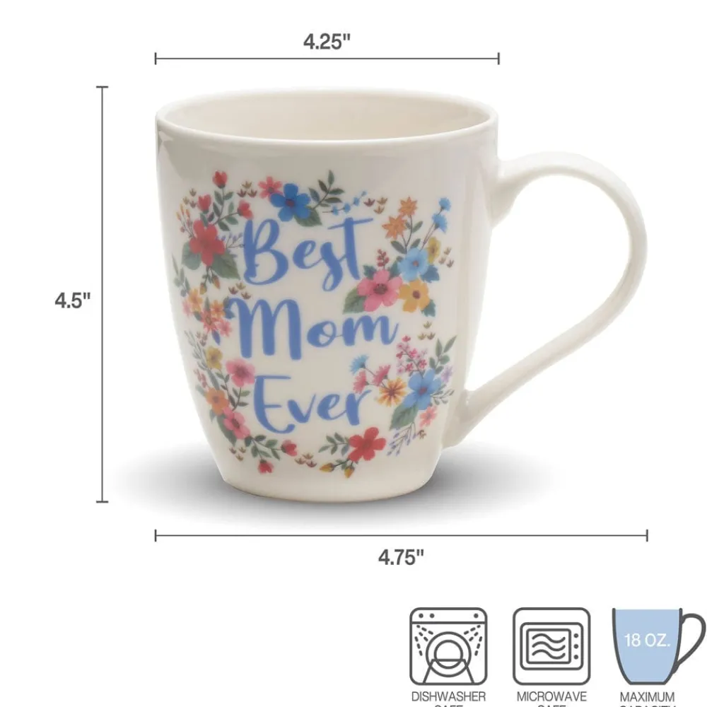 Pfaltzgraff® Sentiment Mugs Set of 2 Best Daughter Best Mom Ever Mugs- Coffee Mugs