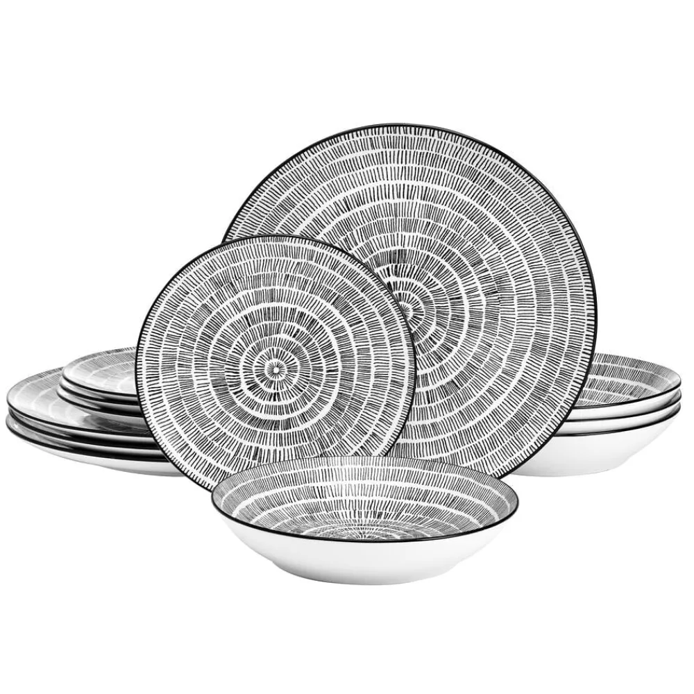 Pfaltzgraff® Sketch Serenade 12 Piece Dinnerware Set, Service For 4- Dinnerware Service For 4