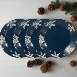 Pfaltzgraff® Snow Flurry Set of 4 Dinner Plates- Dinner Plates