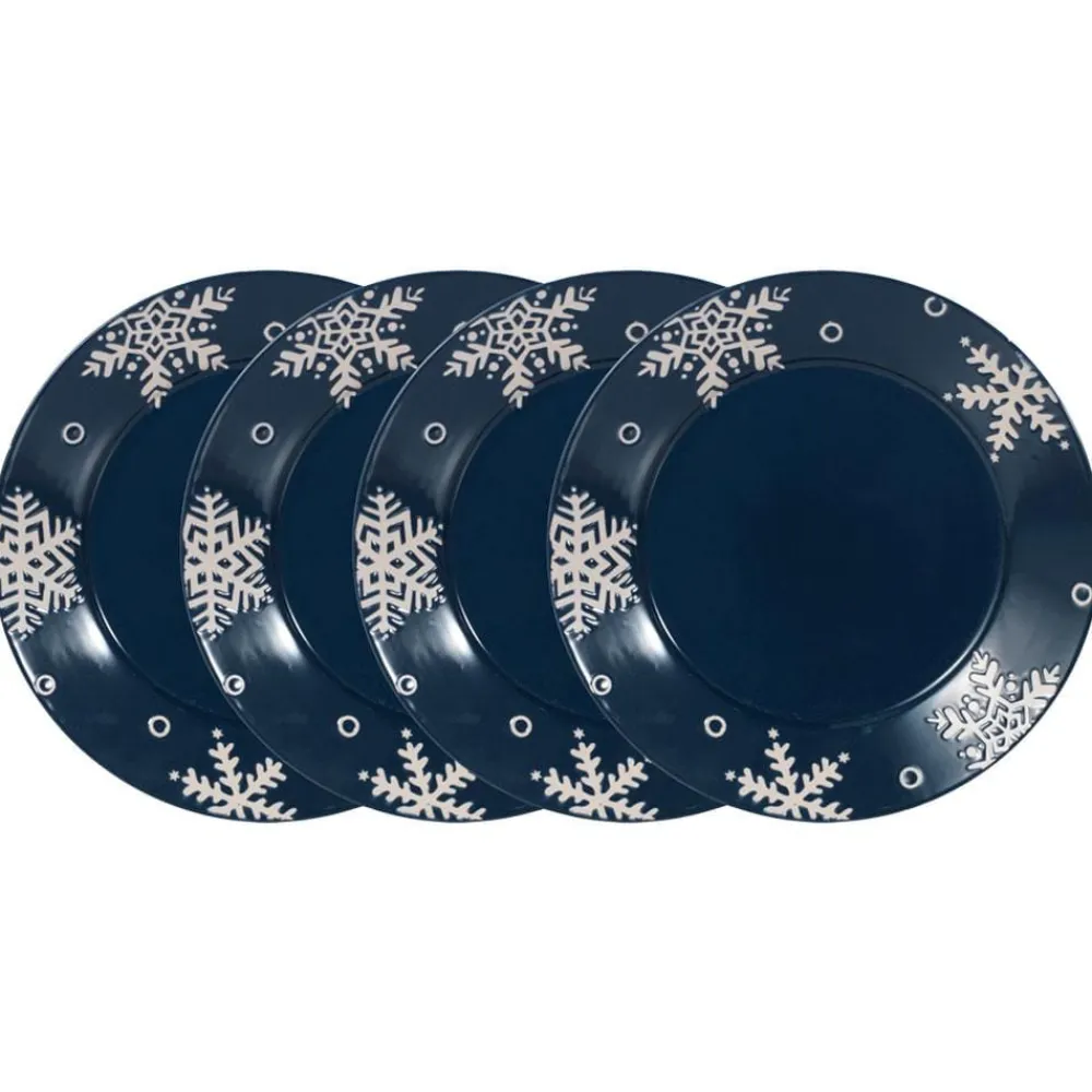 Pfaltzgraff® Snow Flurry Set of 4 Dinner Plates- Dinner Plates