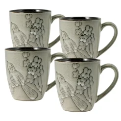 Gourmet Basics® Song Bird Set of 4 Mugs- Coffee Mugs