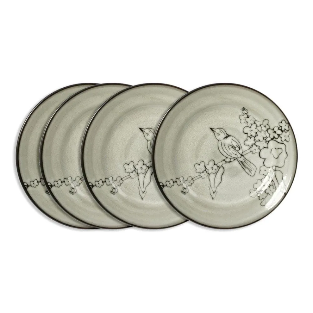 Gourmet Basics® Song Bird Set of 4 Salad Plates- Salad Plates