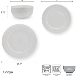 Pfaltzgraff® Sonya 24 Piece Dinnerware Set, Service for 8- Dinnerware Service For 8