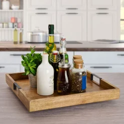 Gourmet Basics® Square Lazy Susan Serving Tray- Lazy Susans