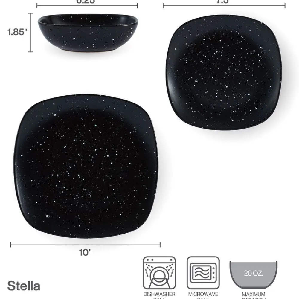 Pfaltzgraff® Stella 12 Piece Dinnerware Set, Service for 4- Dinnerware Service For 4