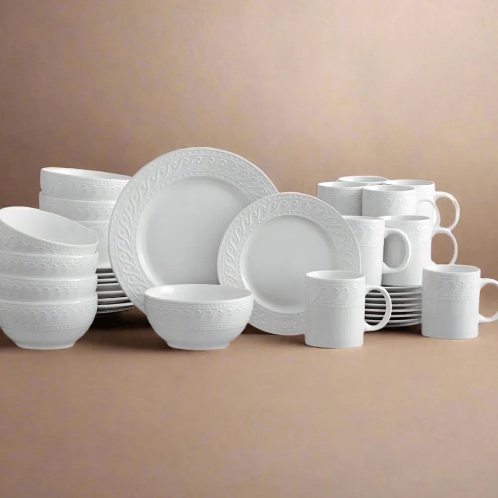 Pfaltzgraff® Sylvia 32 Piece Dinnerware Set, Service for 8- Dinnerware Service For 8