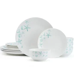 Studio Nova Tahiti 12 Piece Dinnerware Set, Service for 4- Dinnerware Service For 4