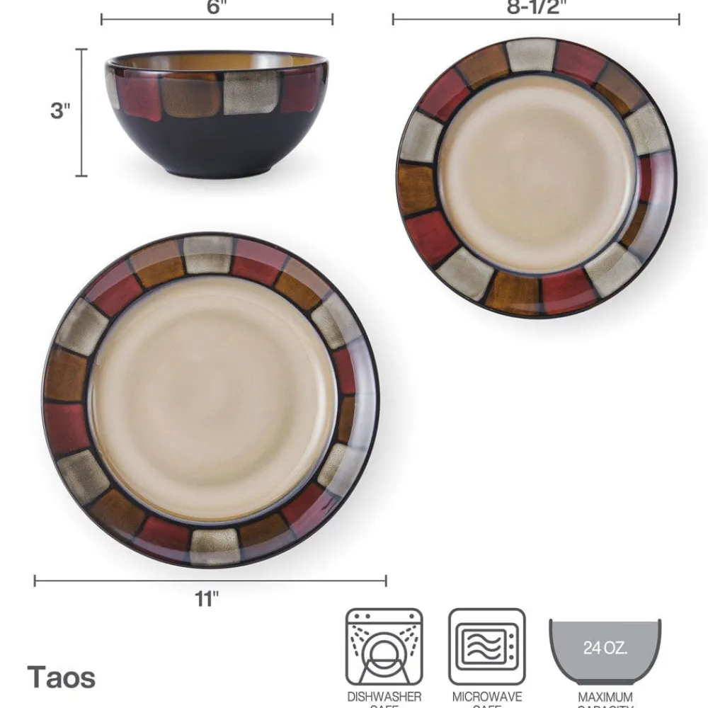 Pfaltzgraff® Taos 24 Piece Dinnerware Set, Service for 8- Dinnerware Service For 8