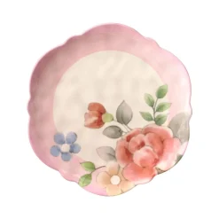 Pfaltzgraff® Tea Rose Outdoor Melamine Dinnerware Set- Dinnerware Service For 8|Dinnerware Service For 4
