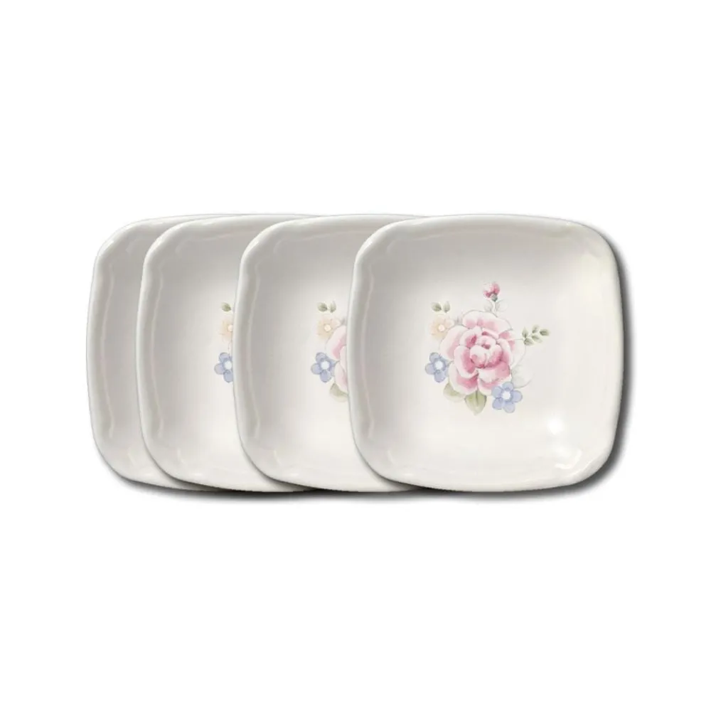 Pfaltzgraff® Tea Rose Set of 4 Appetizer Plates- Appetizer Plates