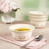 Pfaltzgraff® Tea Rose Set of 4 Deep Soup Cereal Bowls- Soup Cereal Bowls