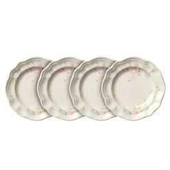 Pfaltzgraff® Tea Rose Set of 4 Dessert Plates- Appetizer Plates