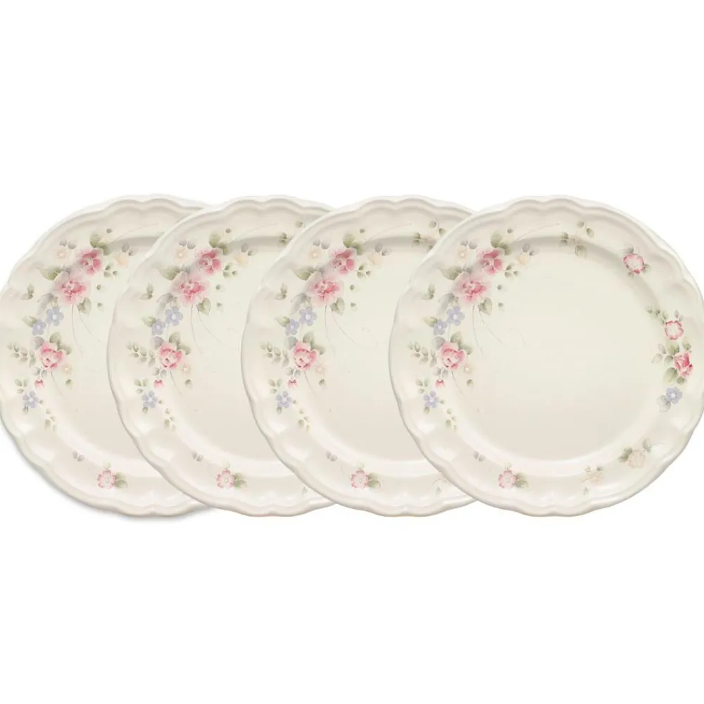 Pfaltzgraff® Tea Rose Set of 4 Dinner Plates- Dinner Plates