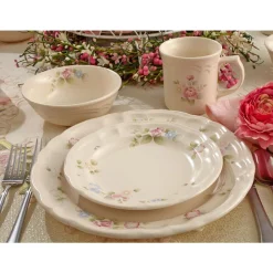 Pfaltzgraff® Tea Rose Set of 4 Dinner Plates- Dinner Plates